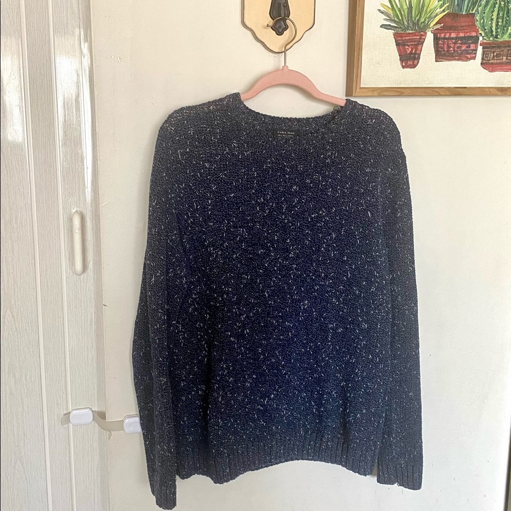 Zara Man Light Crew/ knit Cardigan